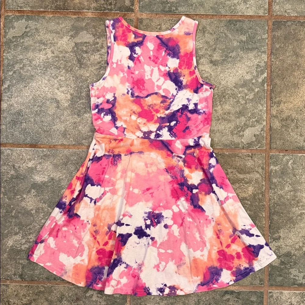 The Children's Place Pink Purple Orange Tie-Dye Tank Dress